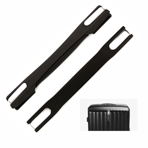 UEPOA Koffergriff Ersatz, 2 Stück Gepäckgriff Schwarz Gepäck Koffer Griff 22.5cm Kunststoff Ersatzgepäckgriff Reisekoffer Reparatur Zubehör für Gepäckkoffer Werkzeugkoffer