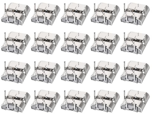 DMiotech 20pcs Micro USB Female Socket Connector 2 Pin Jack Sockets Adapter 90 Degree 1A 30V Jack Connector Set for Phone Soldering USB Repair Replacement Adapter