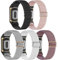 EverAct 5 Pack Elastic Straps - Compatible with Fitbit Charge 6 & 5, Adjustable Nylon Loop Braided Replacement Sport Wristband for Charge 6 Activity Tracker - Women & Men
