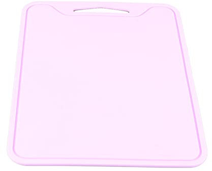 Qukaim Planche à Couper Flexible, Set de Planches à Découper en Silicone de Qualité Alimentaire pour Utilisation Domestique, Antidérapant, Facile à Nettoyer,22 x 29 cm, Rose