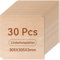 ROWOOD Basswood Plywood Sheets 30PCS 305x305x3mm Laser Engraving Materials Plywood Board for Model Making DIY Wooden Crafts Ideal for Laser Cutting Wood Burning Painting CNC