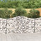 Xichuzi Gabione mit Hochbogen, Gabionen Zaun, Steinkorb Garten, Gabionenkörbe, Gabionen Gitter, Dekorative Zã¤UNE, 200x30x100/120 cm Verzinktes Eisen