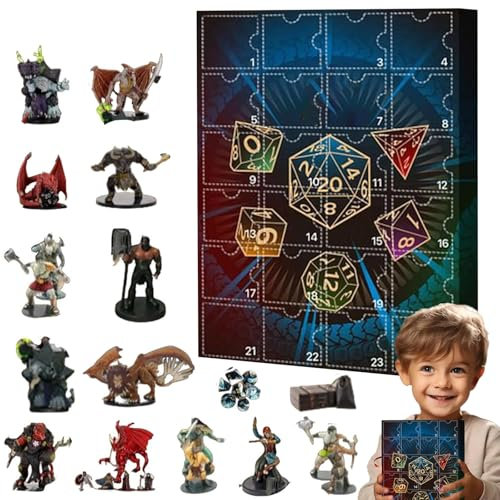 Dnd Advent Calendar 2024, halloween Horror Movie Characters Advent Calendar, dungeons Dragons Adventskalender 2024, christmas 2024 100 Days Countdown Calendar Get Excited for Christmas.