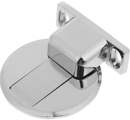 Yardenfun Heavy Duty Magnetic Door Stopper Stainless Steel Adhesive Screws Invisible Door Jam Protector Home Use