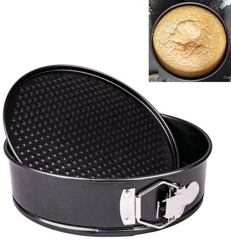 Dolaso Cake Tin for Baking 8 Inch Cake Tins Non Stick Round Shapes with Locking Clips 20cm Springform Cake Pan for Sponge Cakes Cheesecake Mousses Kitchen Baking Accessories