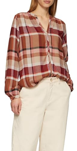 s.Oliver Karierte Bluse aus Viskosemix