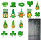 Palaufr Feiertagsmagnete für Kühlschrank,Kühlschrankmagnete Feiertag | Magnetische Autoaufkleber St. Patricks Day,Set mit 16 Kühlschrankmagneten für irische Feiertage, Auto-Garagentür-Magnetaufkleber