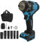 Cordless Impact Wrench for Makita 18V Batteries, 1/2 High Torque Impact Gun, 700N.m Brushless Power Impact Driver with 3-Mode Speed, Bulit-in LED Light with Sockets&Storage Bag(Battery NOT Included)