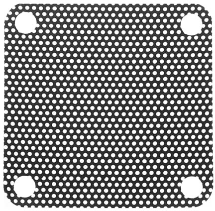 QUARKZMAN 10 Stück PC-Staubfilter, 40mmx40mm PVC Computergehäuse Kühler Staubschutzgitter Lüftergitter für Computergehäuse Lautsprecher, Schwarz