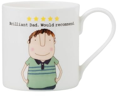 Rosie Made A Thing Brilliant Dad 5 Stars Mug in Gift Box Celebrating Fathers - Mug - Humour, Sentiment, Gift Box, Eco-Friendly, Keepsake, Love, Appreciation Gift for Him