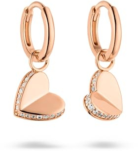s.Oliver Damen Schmuck – Herz Halsketten, Armbänder, Ohrstecker & Creolen aus 925 Silber mit Steinen & feinen Details – Elegant & Zeitlos – Perfekte Geschenkidee