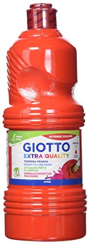Giotto Flacon d'1 Litre de Gouache Liquide Couleur Rouge écarlate