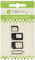 Techly Adaptateur pour Carte SIM (4 en 1) Nano-SIM, Micro-SIM et SIM (I-SIM-3) Noir