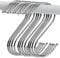 ULTNICE 20ST S-Haken Edelstahl Haken S-förmige Anti-Rost Metall Kleiderbügel Metall Haken Pothooks für Küche Badezimmer Schlafzimmer verwenden,Größe S, 62 * 19MM (Silber)