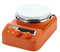 sunLab ABS Digitaler Mini Magnetrührer mit Heizung bis 280°C, 1500 UpM, Orange, 515W, 230V