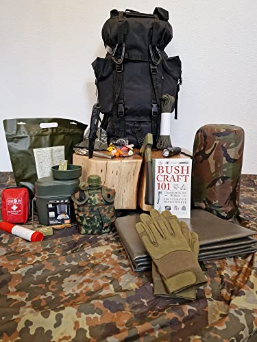S1 48 h Fluchtrucksack/Prepper Rucksack/Krisenvorsorge/Not-Überlebensrucksack/Biwak / 30 Teilig