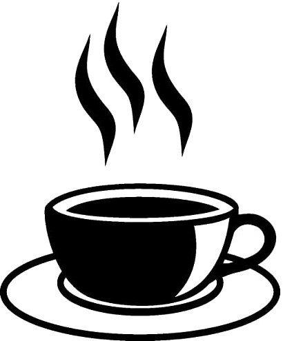 Samunshi® Wandtattoo Kaffeetasse Teetasse Küche 8,2 x 10cm schwarz