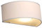 Qazqa - Modern Ländliche Wandleuchte halbrund creme - Drum mit Schirm I Wohnzimmer I Schlafzimmer I Up I Down - Textil Rund I Länglich - LED geeignet E27