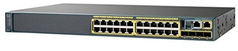 Cisco Catalyst 2960X-24TS-L Network Switch, 24 Gigabit Ethernet Ports, 2 10G SFP+ Uplink Ports, Enhanced Limited (WS-C2960X-24TS-L)