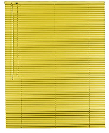 Easy-Shadow Hochwertige Alu-Aluminium Jalousie Rollo Jalousette 50 x 150 cm / 50x150 cm in Farbe gelb - Bedienseite links / Maßanfertigung