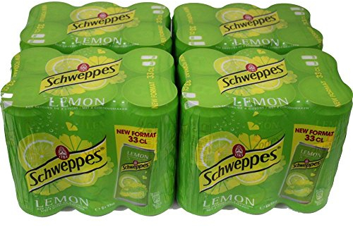 Schweppes Limone 4 confezioni da 6 x 0,33 l sigillate (24 lattine di limone)