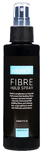 Volumon Hair Fibre Hold Spray 120ml – Strengthens Bond Between Hair Fibres and Thinning Hair – Unscented, Long-Lasting Hold for Men and Women