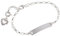 ID-Gravurarmband mit Herz, 925 Silber, inkl. Gravur, 16cm universell verstellbar
