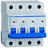 CHINT 51409 NB1-63/C25-4P-6-INTERRUTTORE MAGNETOTERMICO 4P 25A CURVA C 6KA 18040