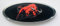 2x 115x45mm Emblem Pflaume Folie (100x38mm) Red Stier