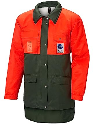 Novotex-Isomat Schnittschutzjacke mit Bauchschutz Signalorange/Grün Gr. 46/48 (=S/01)