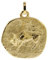 trendor Sternzeichen-Anhänger Stier 333 Gold 20 mm Anhänger Tierkreiszeichen für Damen, Herren und Kinder, Sternzeichen Echtgold, Anhänger Gold, 08982-05