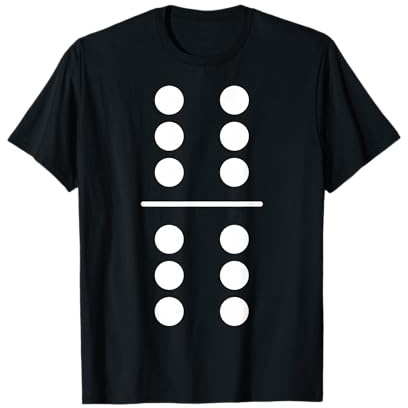 Fasching & Karneval 6/6 Domino Stein Kostüm T-Shirt