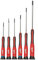 Juego de 6 destornilladores de precisión PH #00, PH #0, Planas 1.6, 2.0, 3.2 y 4.0mm