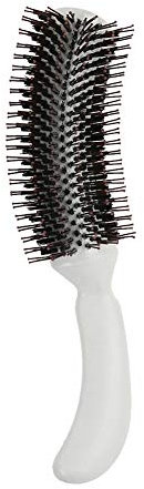 Plastic Handle Round Tooth Wave Curl Curly Straight Hair Comb Home Beauty Salon Hairdressing Haircut Tool