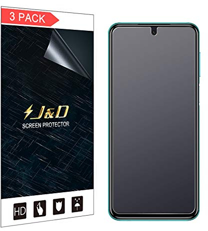 J&D Compatibile per Xiaomi Redmi Note 9 PRO Protezione Schermo, 3 Confezioni [Anti-Riflesso] [Anti-Impronte] [Non Piena Copertura] Premium Matte Pellicola Protettiva per Redmi Note 9 PRO