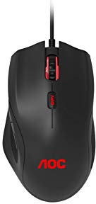 AOC GM200 Mouse da gioco - 4200 DPI - Colori RGB - Cavo in PVC di 1,8 metri