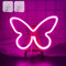 ENUOLI Neon Butterfly Light - Pink LED Night Light for Girls Room or Wedding Party Bar - USB or Battery Operated