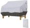CHEYLIZI 4 Sitzer Gartenbank Abdeckung für Gartenmöbel Winddicht, Reißfeste Oxford Gewebe, Silber Ausgekleidet Gartenbank Schutzhülle Abdeckhaube, 224x83x84cm