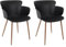 Home Deco Factory-HD7300 Home Deco Factory-HD7300, skandinavische Sitzschale, Sessel, Wohnzimmer, Esszimmer, Füße, Metall, Schwarz, Holz, 62 x 82 x 54 cm