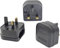 Casoter 2-Pin EU to 3-Pin UK Plug Adaptor, 5A Fuse European Type C E F to Britain Type G Plug Converter, Black Euro Plug Adaptor UK Socket Adapter, 3 Pack
