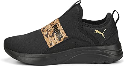 PUMA SOFTRIDE Sophia Marble für Damen, Black/Team Gold, 7