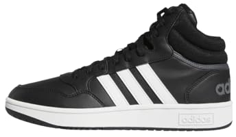 adidas Hoops 3.0 Mid Lifestyle Basketball Classic Vintage Shoes, Zapatillas Hombre, Core Black Cloud White Grey Six, 38 EU