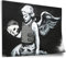 Printistico Poster Banksy - Engel mit Totenkopf Death Angel Street Art Graffiti Kunstdruck ohne Rahmen, Wandbild - A4, A3, A2, A1, A0, XXL - Wohnzimmer, Schlafzimmer, Küche, Deko