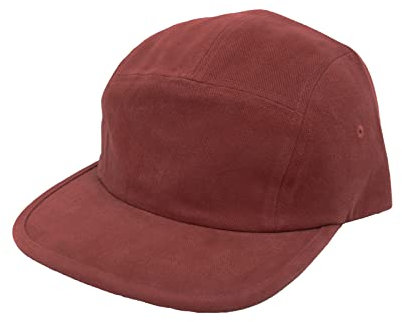 MarkMark Cotton Camp Cap MU21389 Leichte 5 Panel Flat Bill Trail Hat, rot, 58