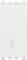 VIMAR 0R19004.B Deviatore 1P serie Arké, 10 AX 250 V illuminabile, tasto sostituibile, max 100 W per lampade con alimentatore integrato (IEC 60669-1:2017), bianco