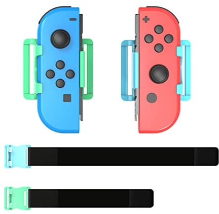 Switch Sports Beingurt Verstellbar (2er Pack), Gummiband kompatibel für NS Switch Sport Controller Ring Fit Adventure Game Ring Füße Zubehör