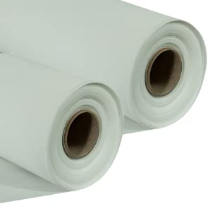 Sensalux Tischdeckenrollen-Set, 2 Stück, stoffähnliches Vlies, Event, Geburtstagsfeier, 1,18m x 25m Weiß