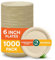 ECO SOUL Lot de 1000 petites assiettes en carton 100 % compostables de 15,2 cm [20 x 50 pièces] Jetables en vrac, robustes, respectueuses de l'environnement, apéritif, dessert, assiettes de mariage I