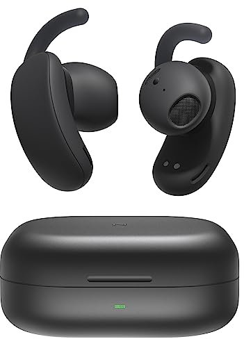 STUDIO NOD Noise Cancelling Earbuds with Personalion Comfortable Fit, Open Ear Earbuds with Active Noise cancellation, Wireless Earbuds with Aluminium Case, Wingtips for Sports,Premium Design