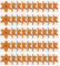 WD&CD 50 Stück Fenster Fliegenfallen Orange, Fruchtfliegenfalle Klebefalle Fenster Obstfliegenfalle Aufkleber Fliegen Falle Papier Fliegenfänger
